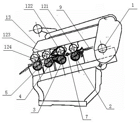 Doubling roving integrated sample weaving machine