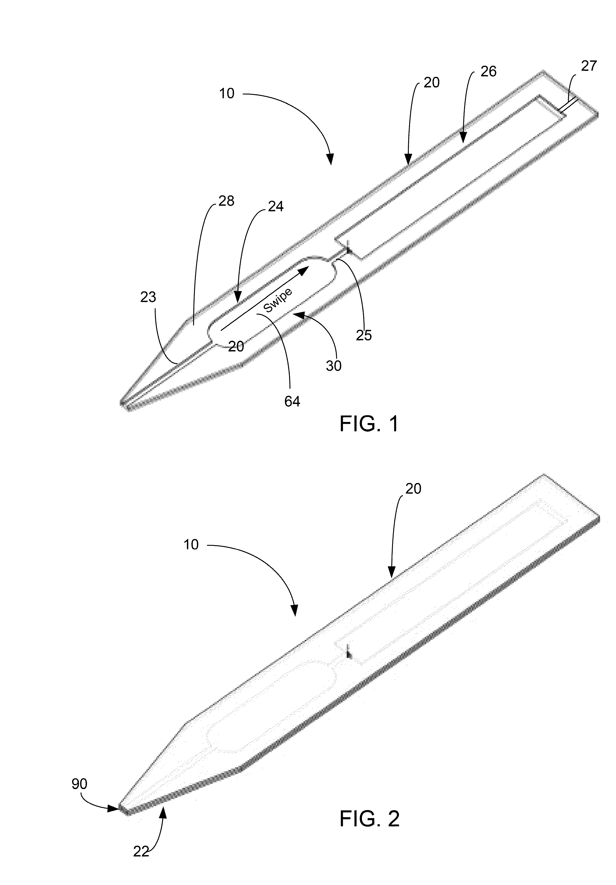 Finger Swipe Fluid-Transfer Collection Assembly and Method of Using the Same