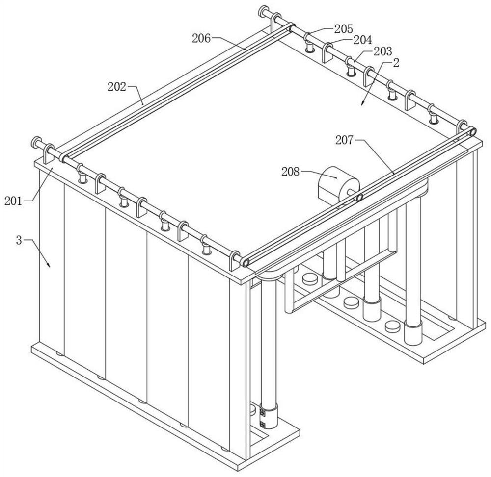 Grape trellis with windproof effect and mounting equipment thereof