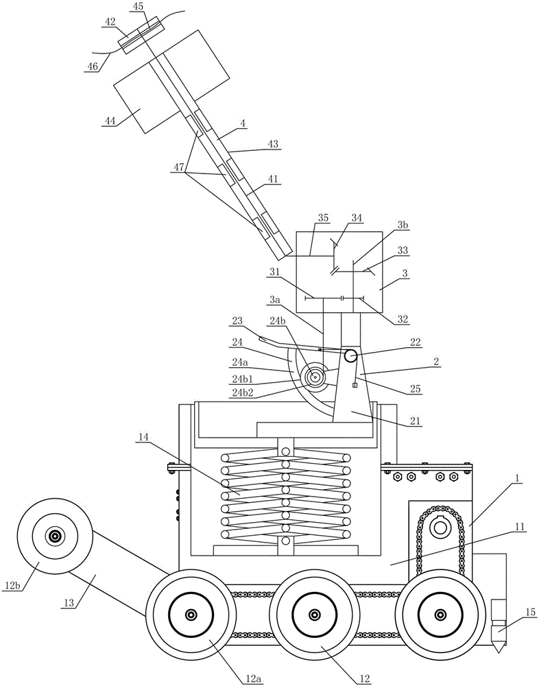 Pedal-driven hickory nut picking device