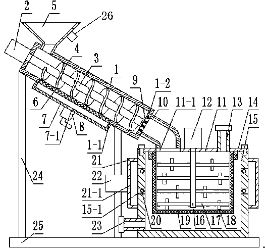 Smashing device used for manufacturing renewable sponge