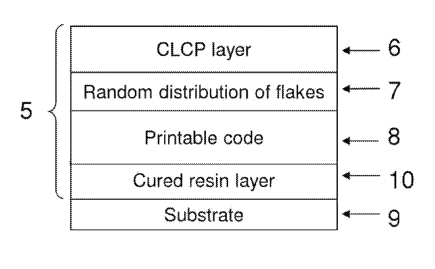 Marking comprising a printable code and a chiral liquid crystal polymer layer