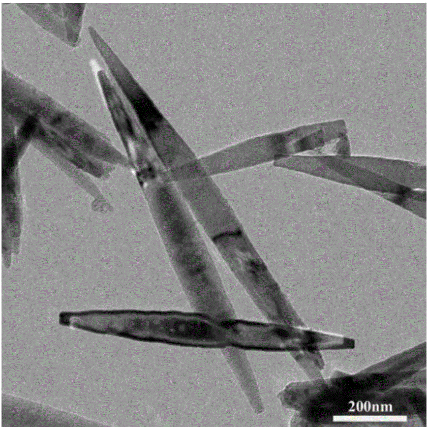 A kind of conical titanium dioxide nanorod and preparation method thereof