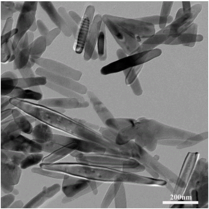 A kind of conical titanium dioxide nanorod and preparation method thereof