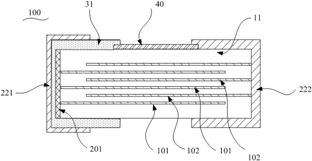 Composite electronic component and preparation method thereof