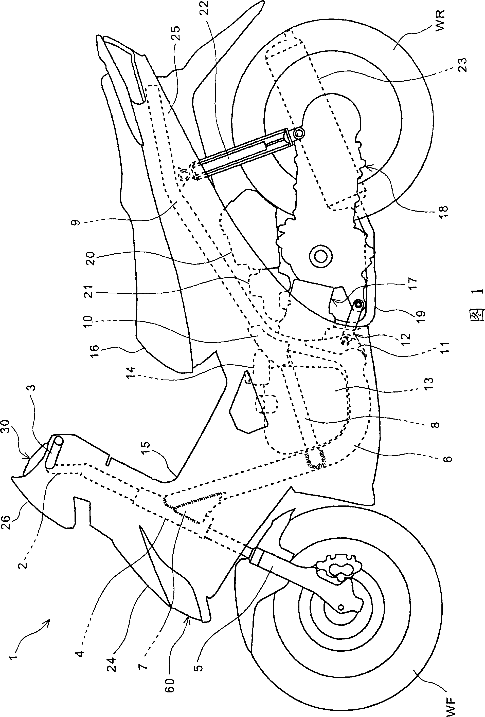 Meter displaying device