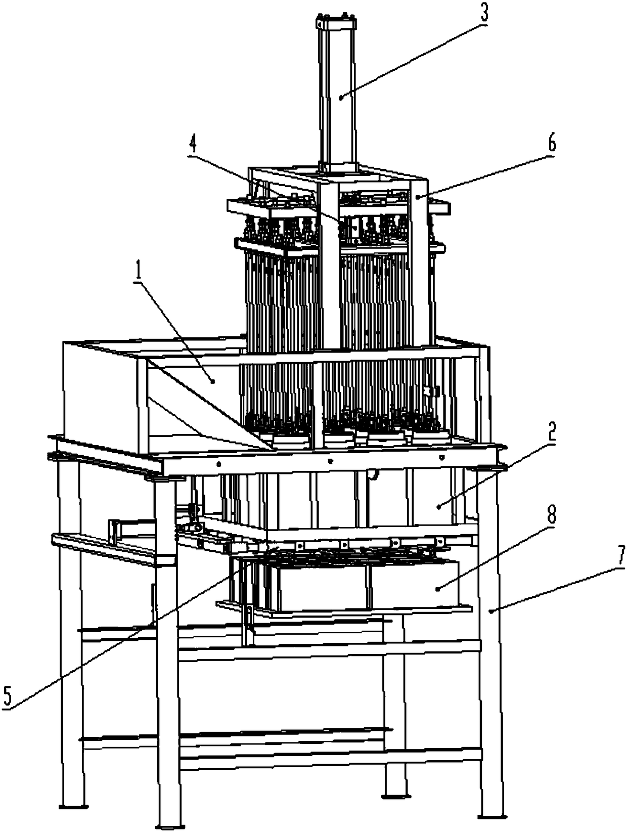 Full-automatic quantitative filling machine for foaming cement