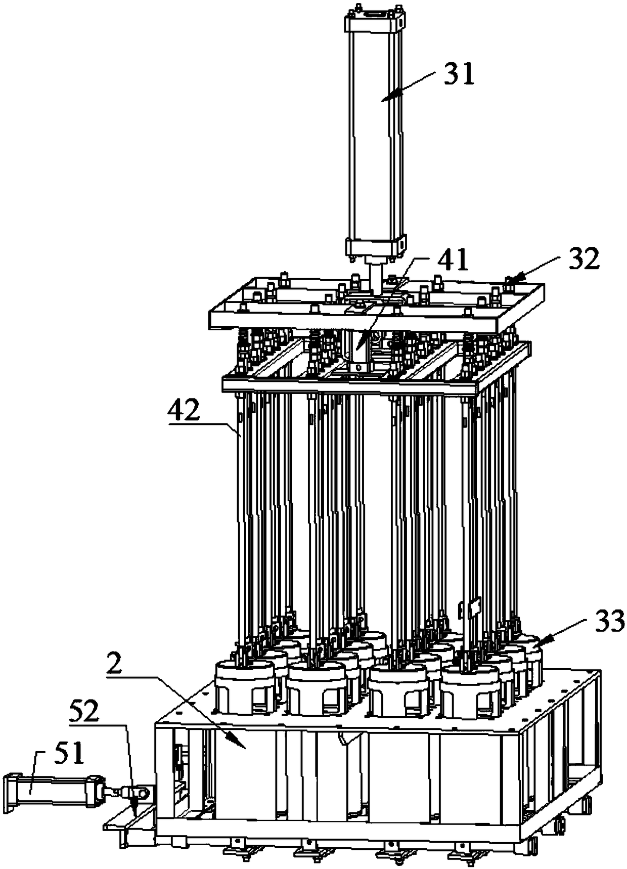 Full-automatic quantitative filling machine for foaming cement