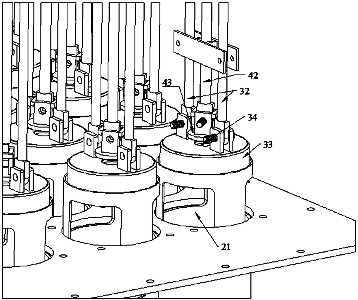 Full-automatic quantitative filling machine for foaming cement