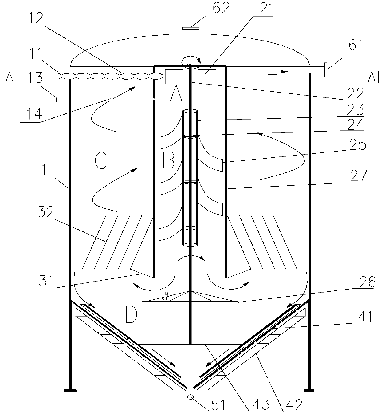 A municipal overflow sewage treatment device and method