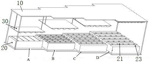 Plant growing rack with large planting space and high light energy utilization rate and application method of plant growing rack