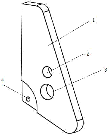 Rear clamping block of filtering-plate moving device of box-type pressure filter