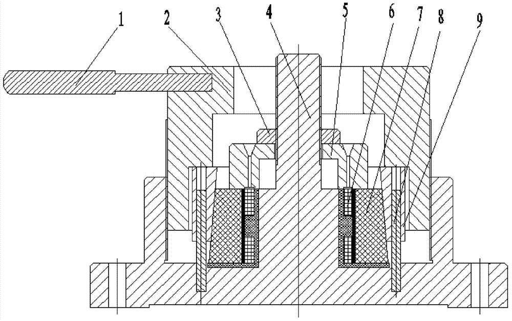 Coreless motor stator glue pouring and shaping mechanism