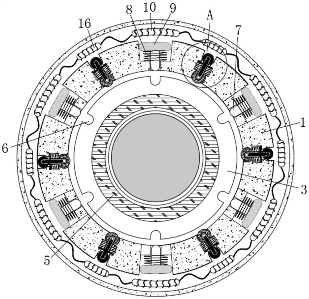 Energy-saving environment-friendly granulator stall adjusting and self-locking device for organic fertilizer production