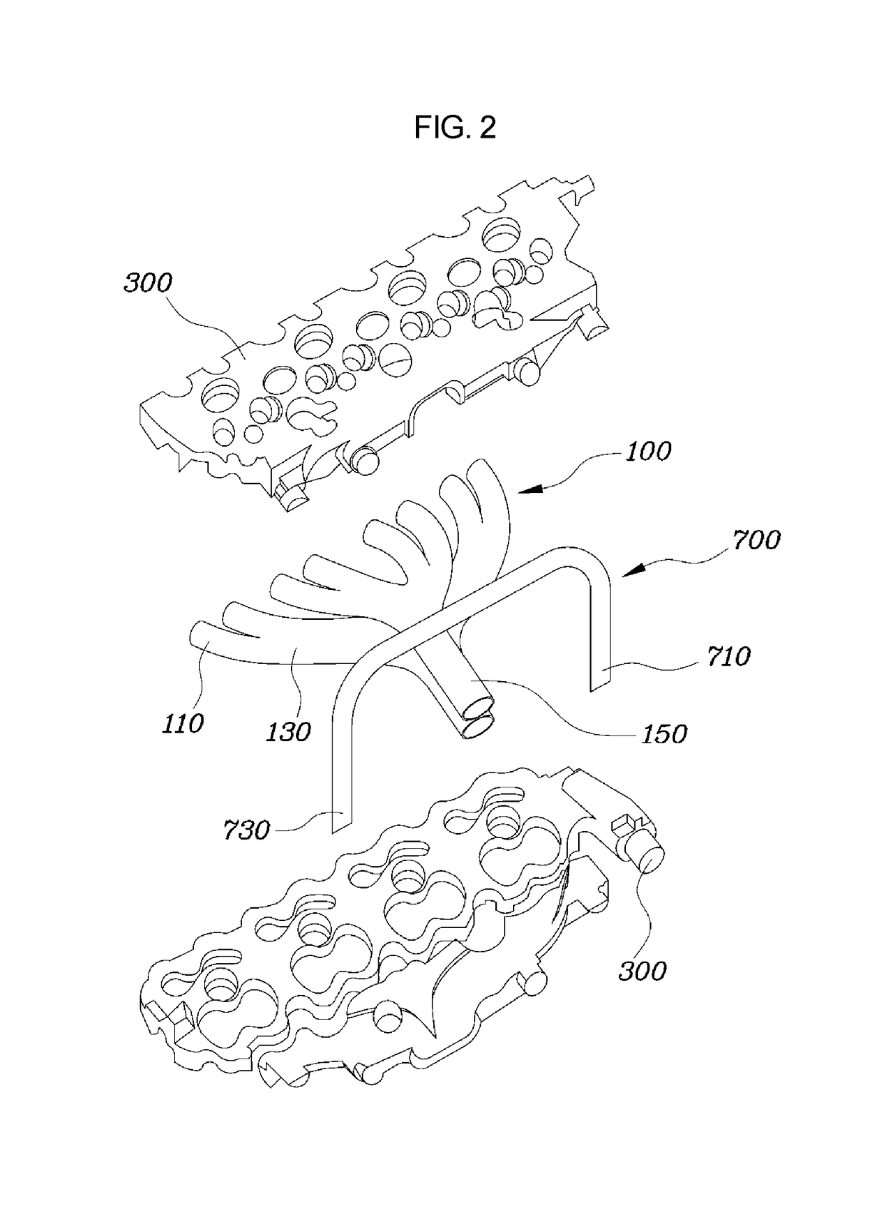 Cylinder head integrated with exhaust manifold and EGR cooler