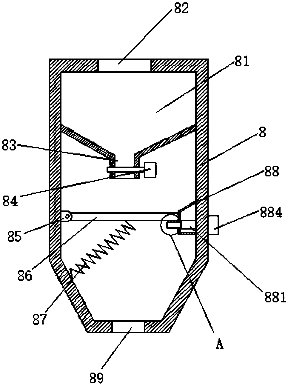 Fertilizer distributor for gravel soil field and method for improving gravel soil