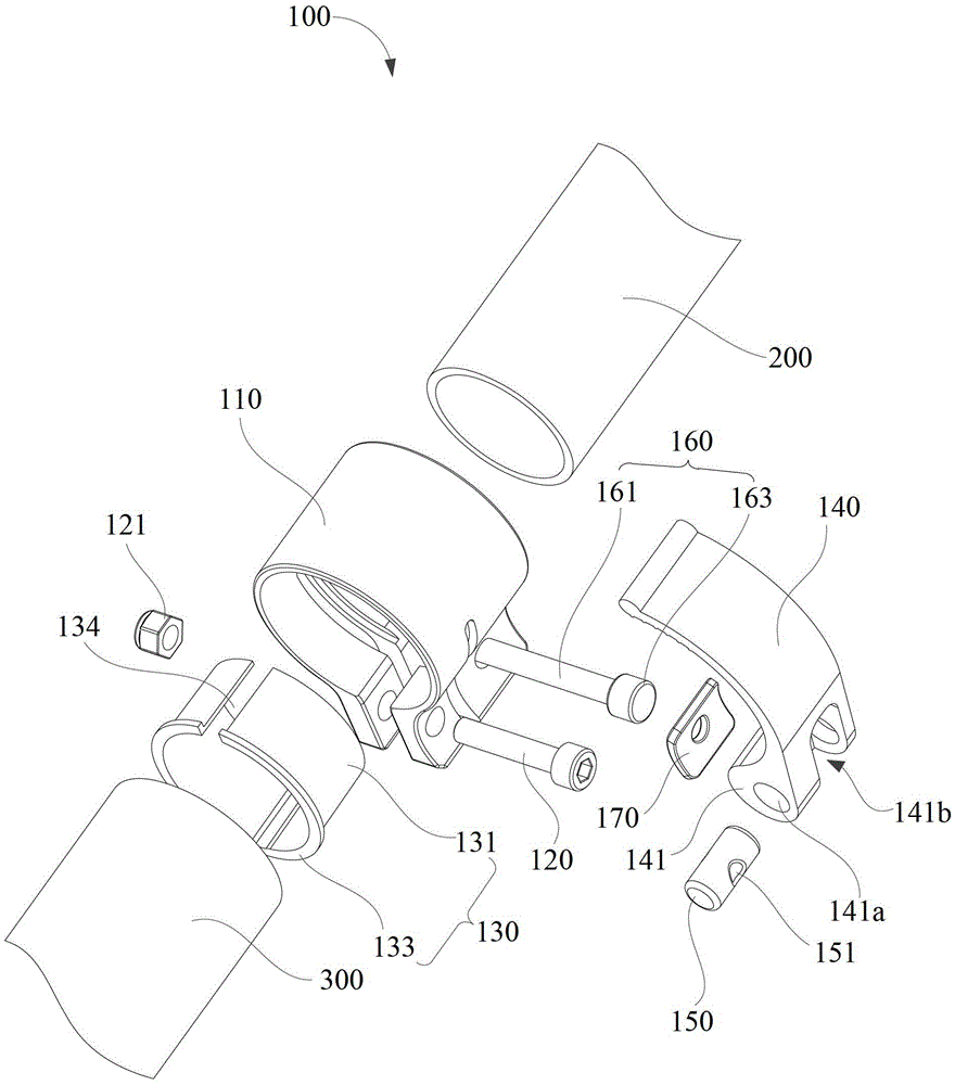 Lifting rod locking structure of lamps and floodlights using the lifting rod locking structure