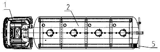 A liquid heat preservation transport tank car