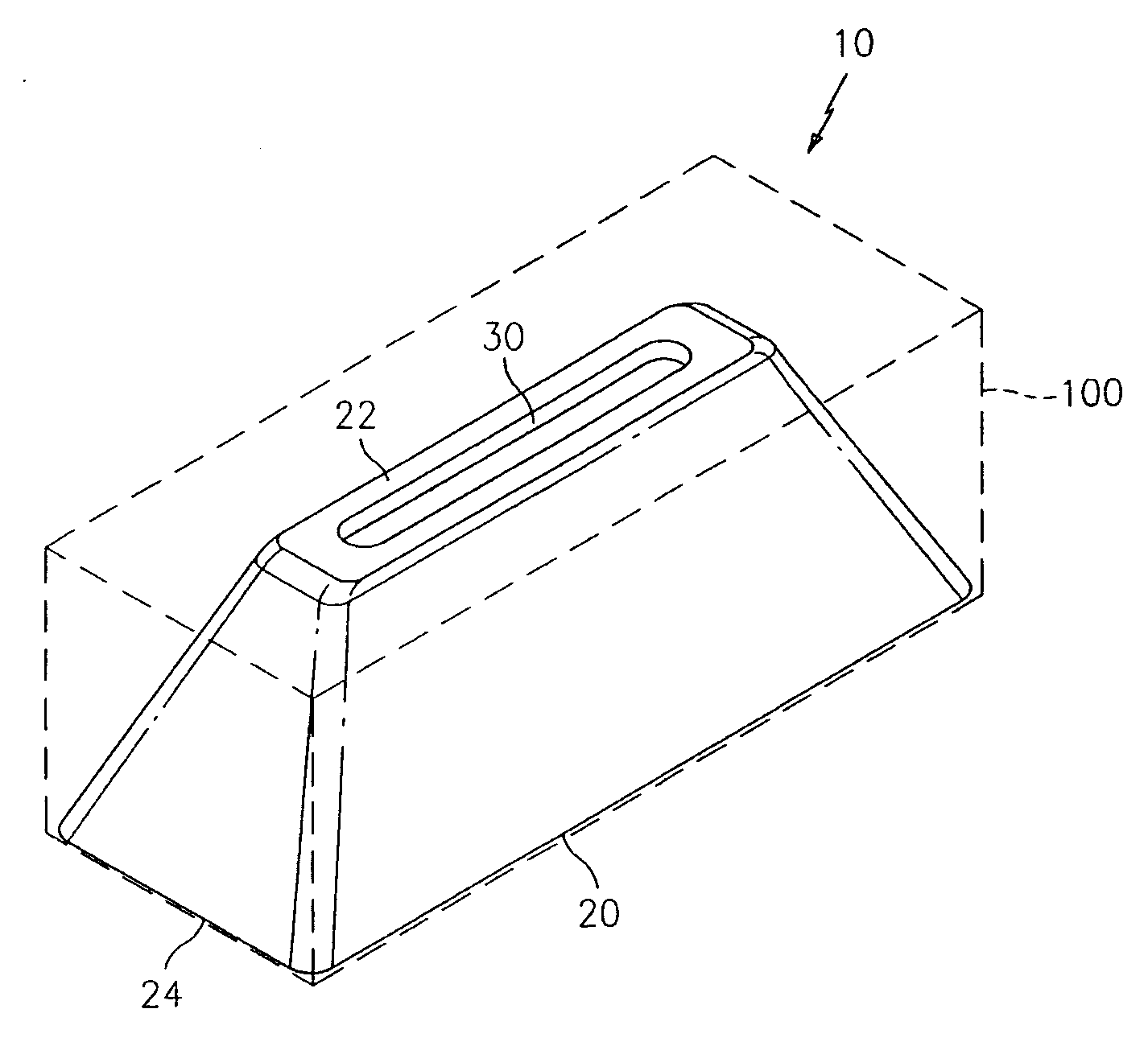 Geometric shaped side bearing pad