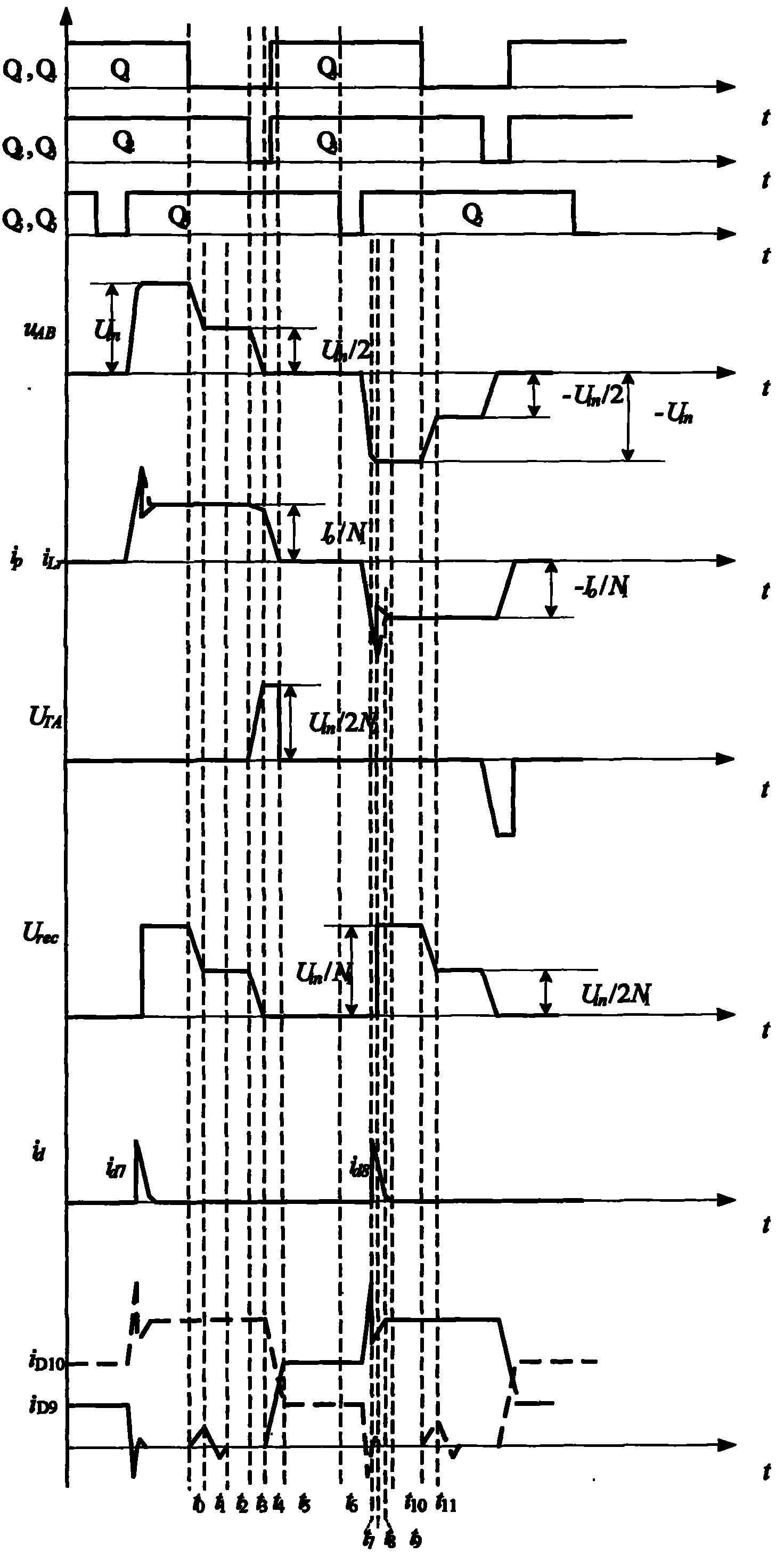 ZVZCS three-level DC-DC converter with two-sided passive auxiliary network