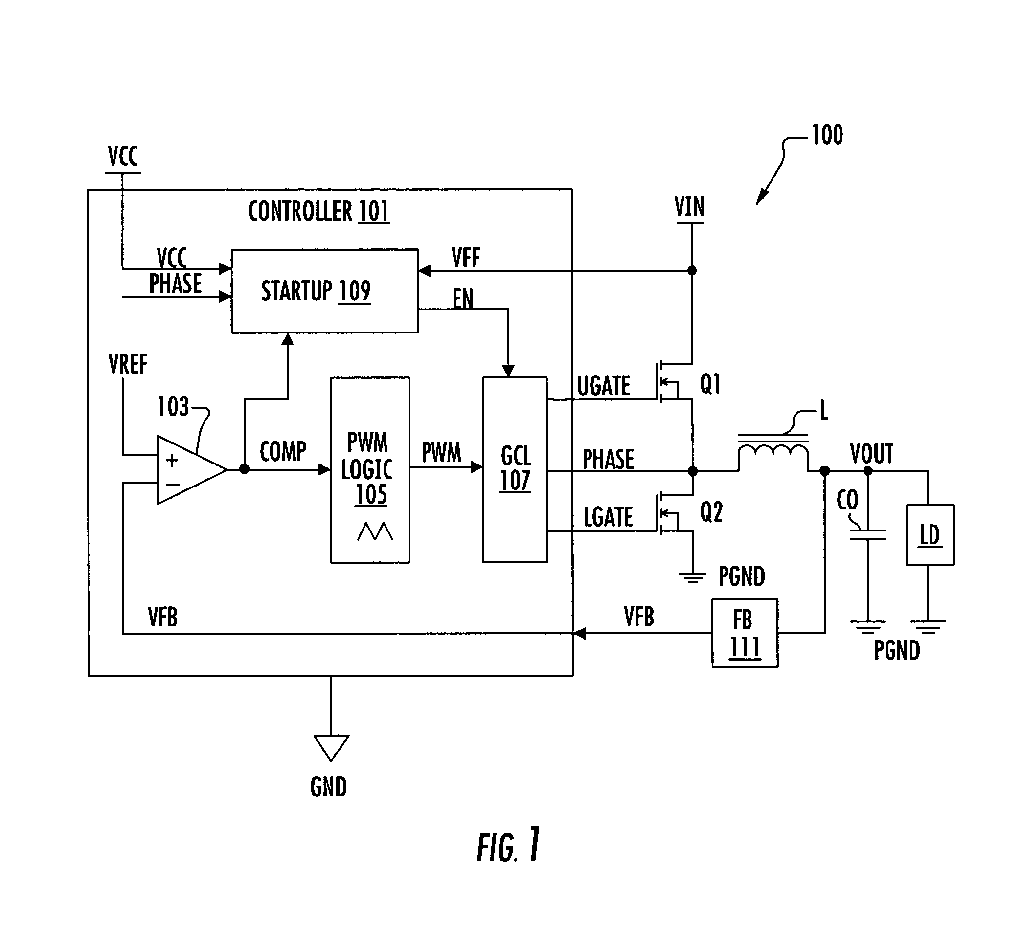 Startup circuit for converter with pre-biased load