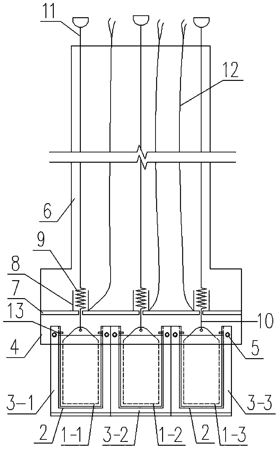 Soil pressure testing device and testing method