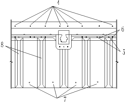 Monitoring device and monitoring method for lift wall deformation of ship lock