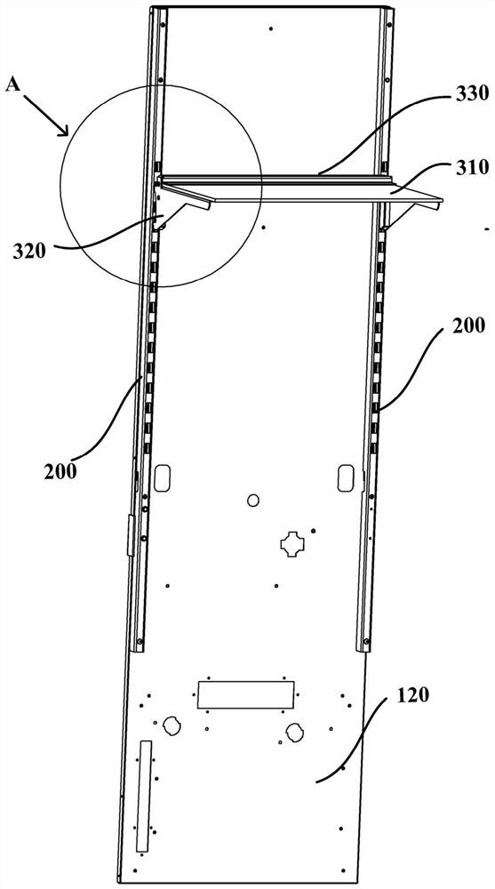 Rack for refrigeration device