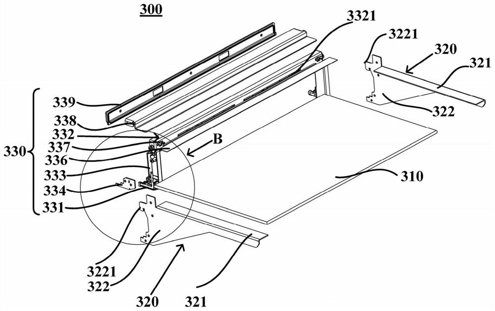 Rack for refrigeration device