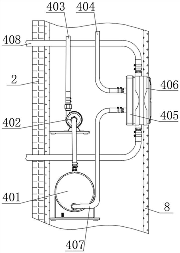 Moisture-proof drainage system for prefabricated substation and using method thereof