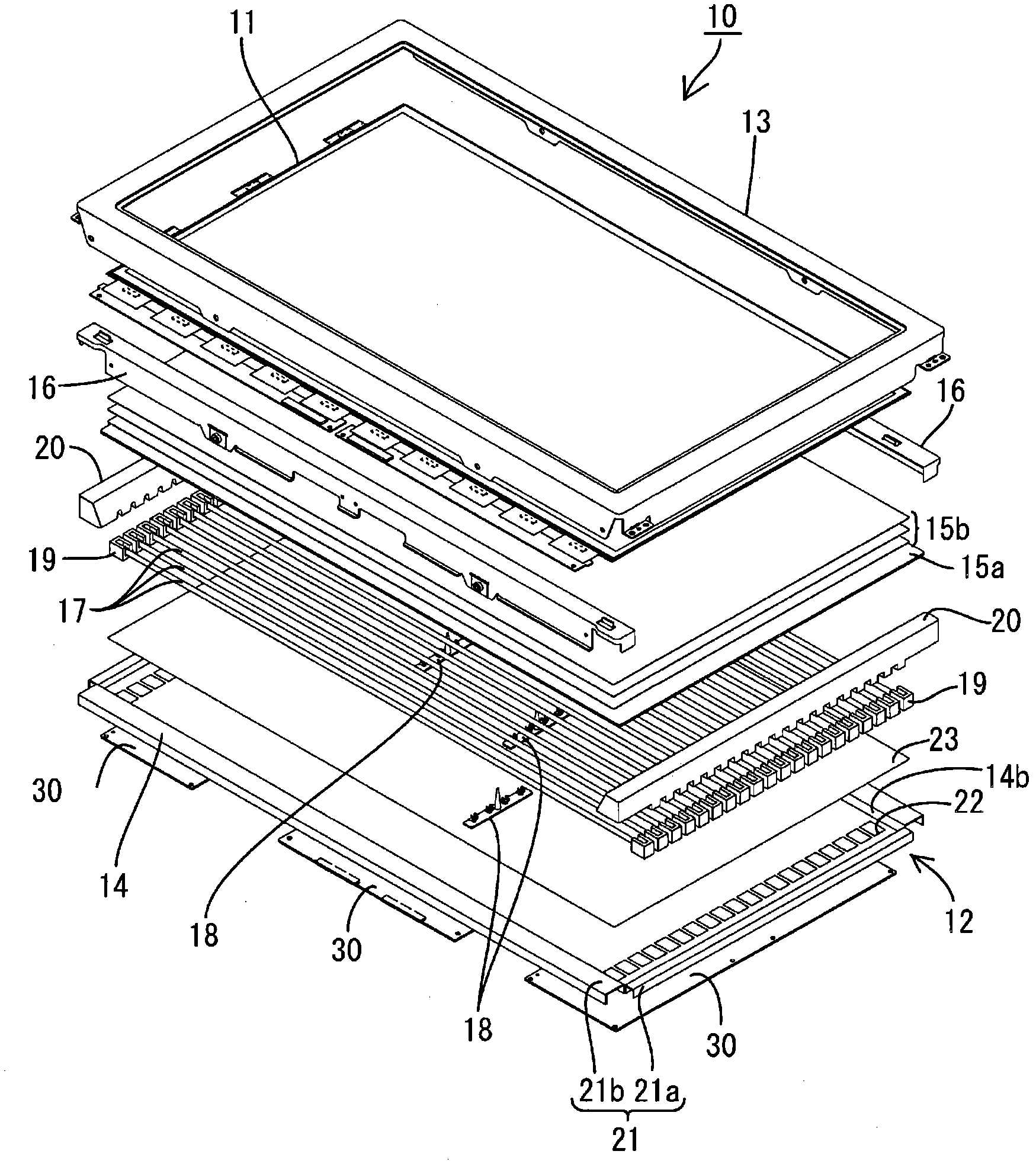 Display device and television receiver