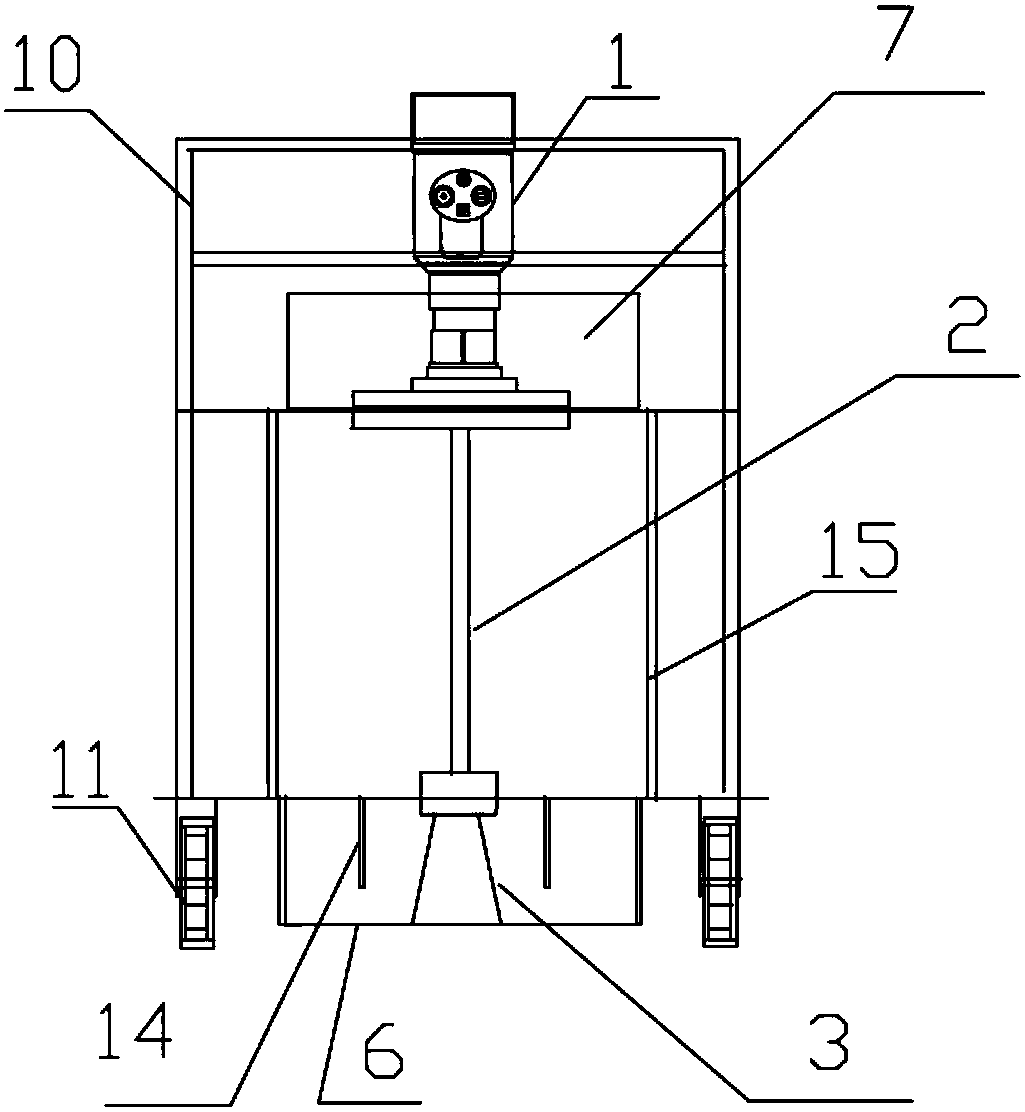 Device for measuring heights of coal in coke oven carbonization chambers
