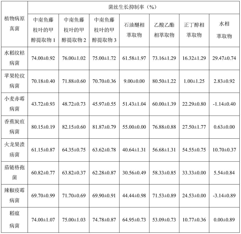 Derris centralis extract bactericide as well as preparation method and application thereof