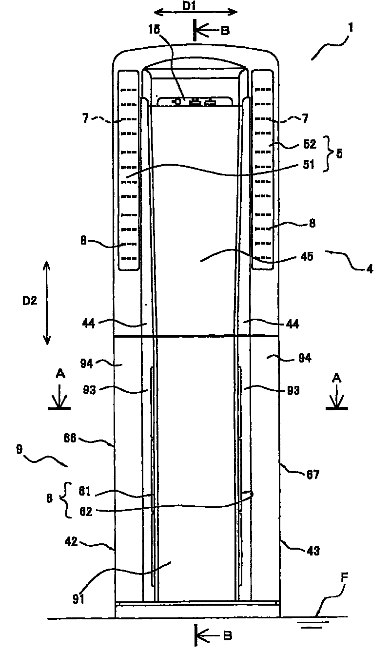 Floor standing air conditioner