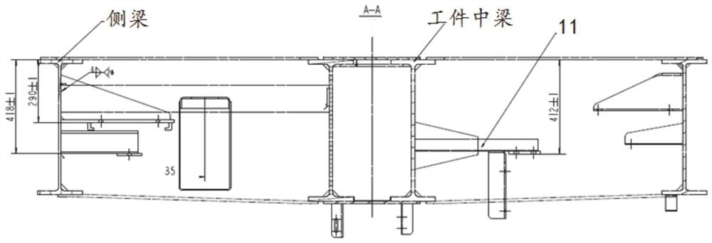 A modular assembly tooling for flat car underframe accessories and its use method