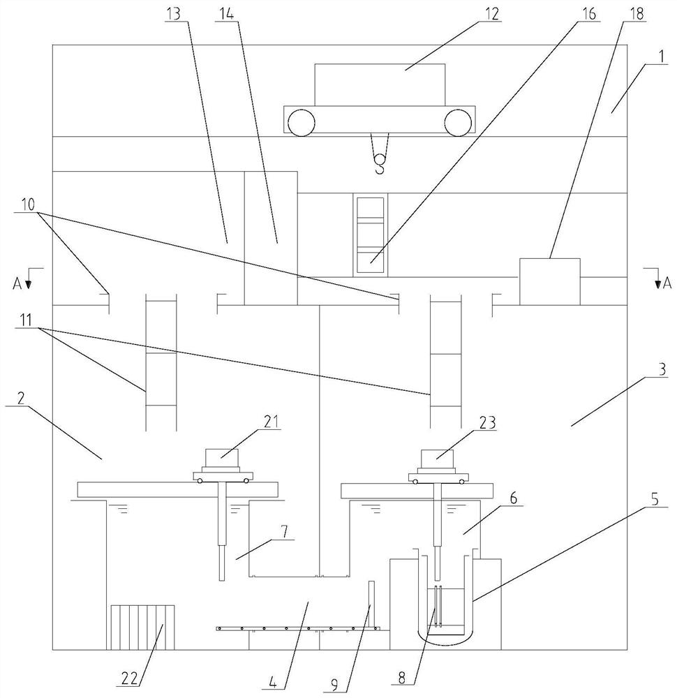 Autonomous refueling system for underwater transfer mode of ocean nuclear power platform