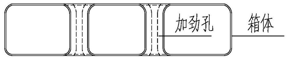 Hollow floor system with stiffening columns and capable of improving local pressure-bearing performance of plate surface, box body and construction method of hollow floor system