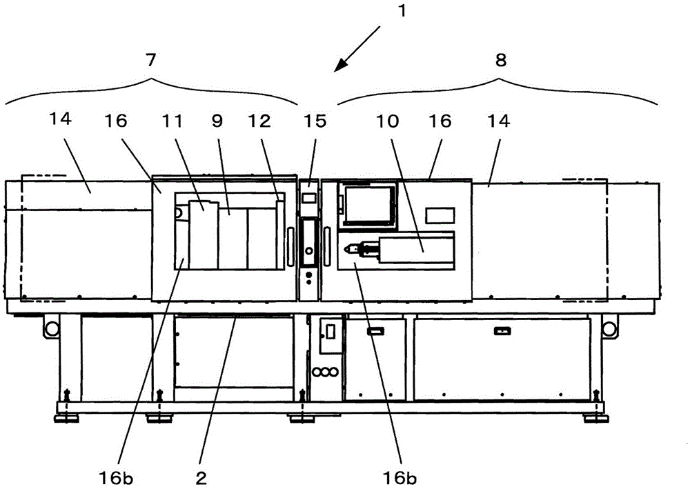 Safety door device of injection moulding machine