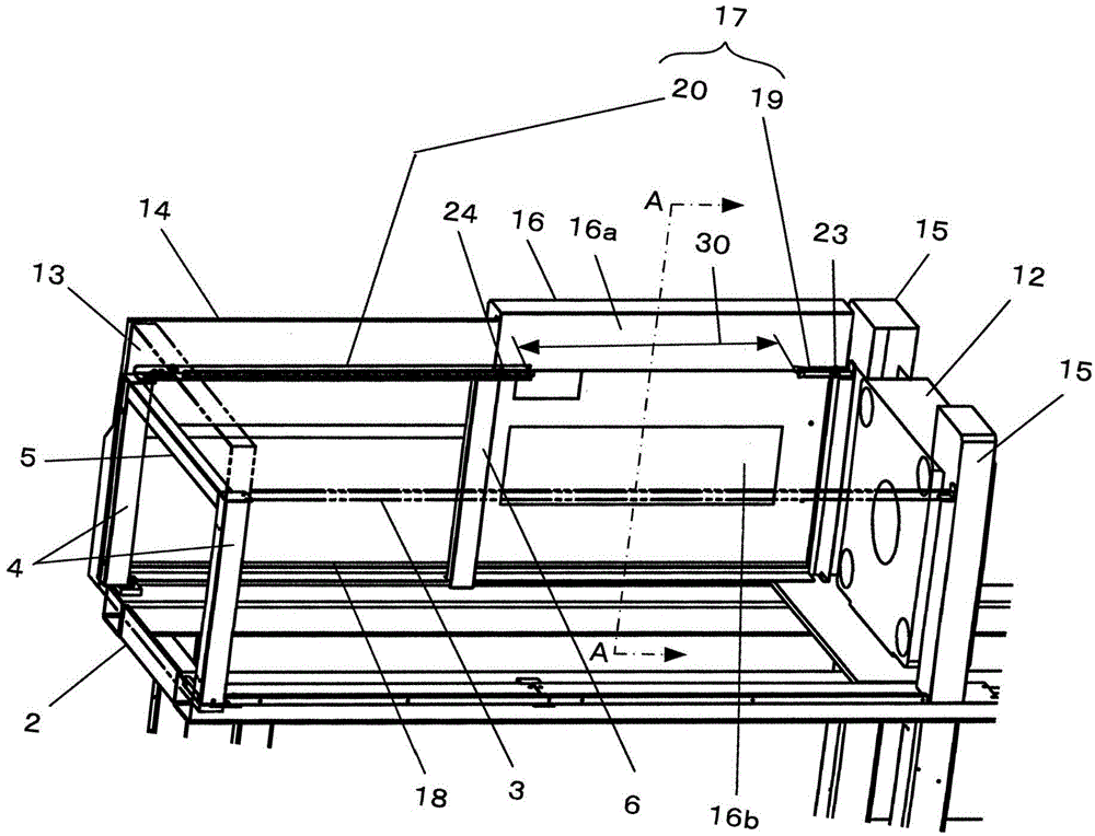 Safety door device of injection moulding machine