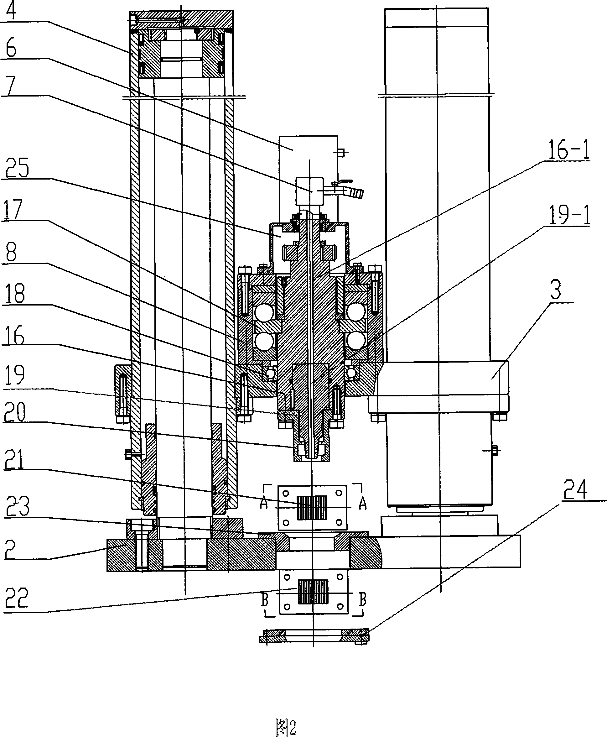 Geotechnical engineering original position rotation contact-surveying vehicle
