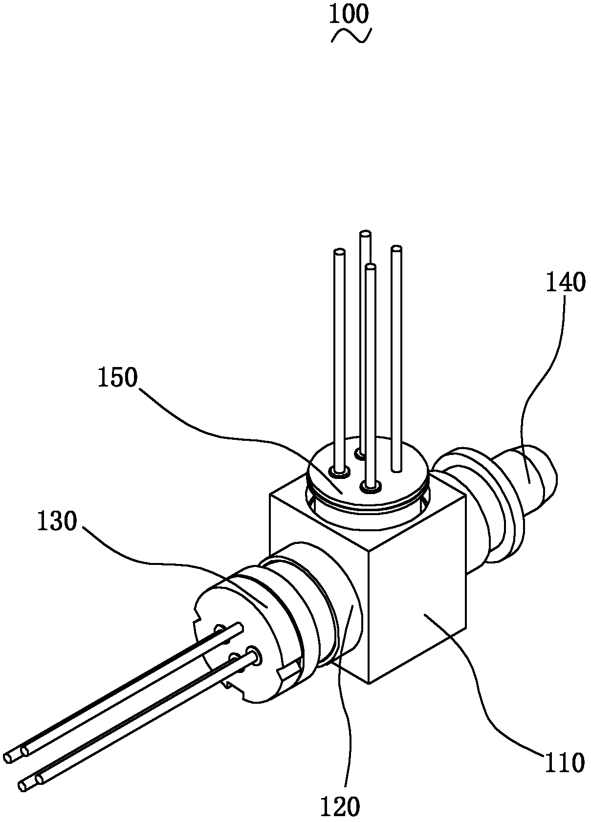 Single-fiber bidirectional component and packaging method thereof