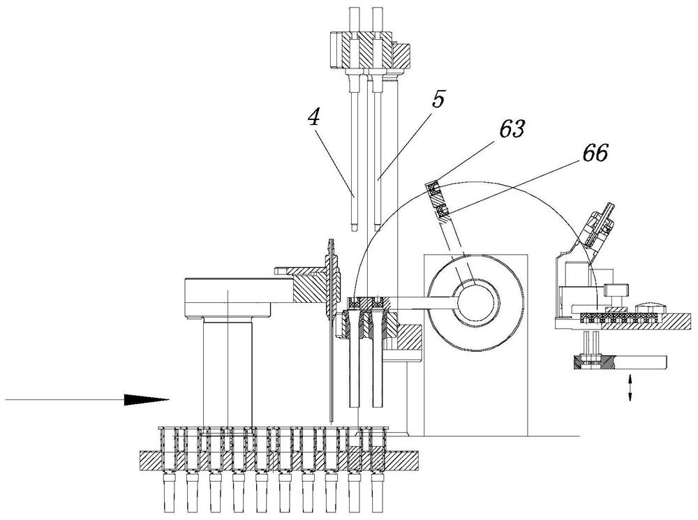 System for high-speed filling and plug adding and method