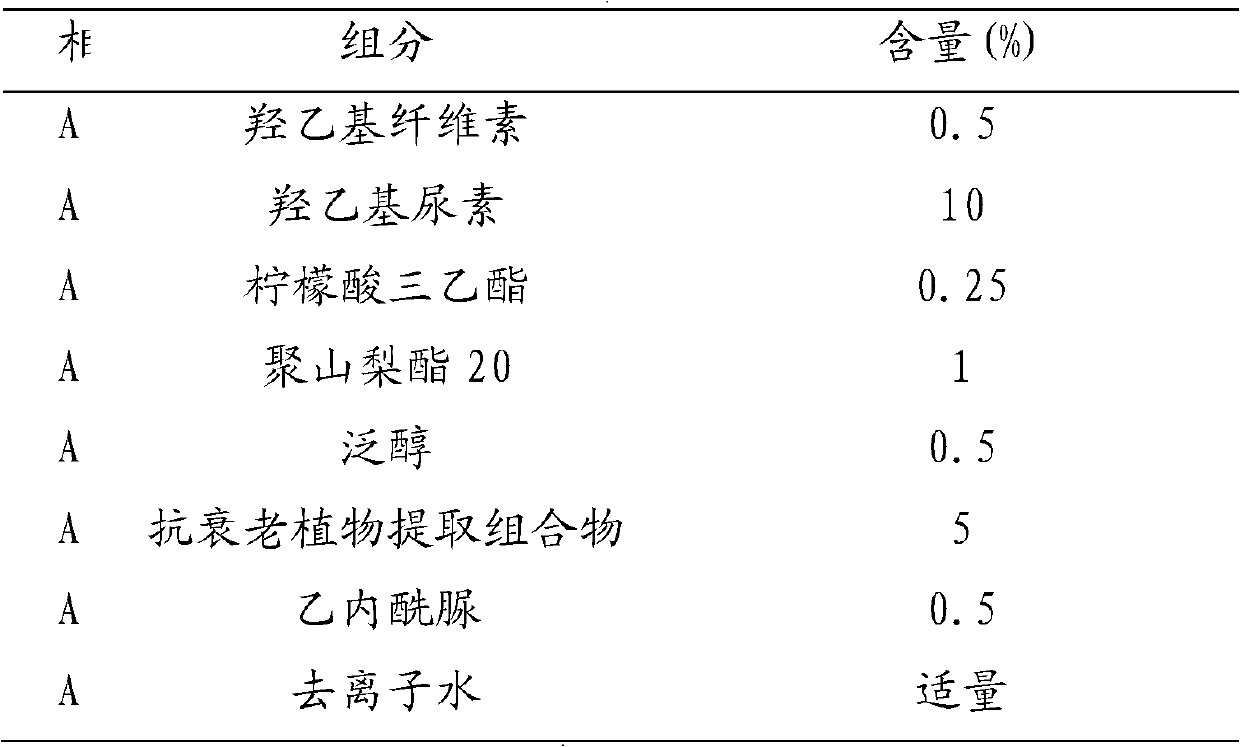 Anti-aging plant extract composition and preparation method and application thereof