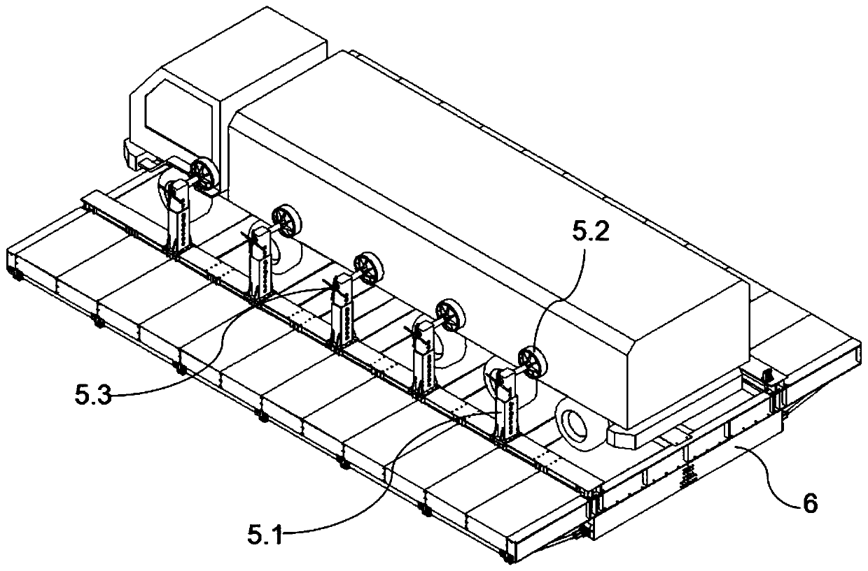 Vehicle mass center rollover angle measuring platform