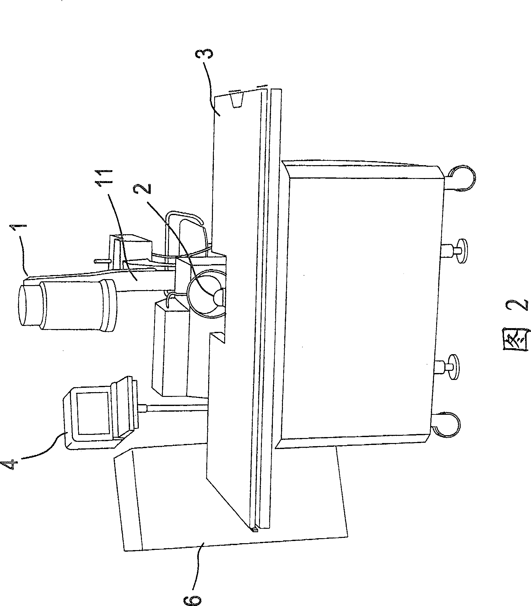 Tracing and positioning method of calculus tracing and positioning device for exosomatic calculus crusher