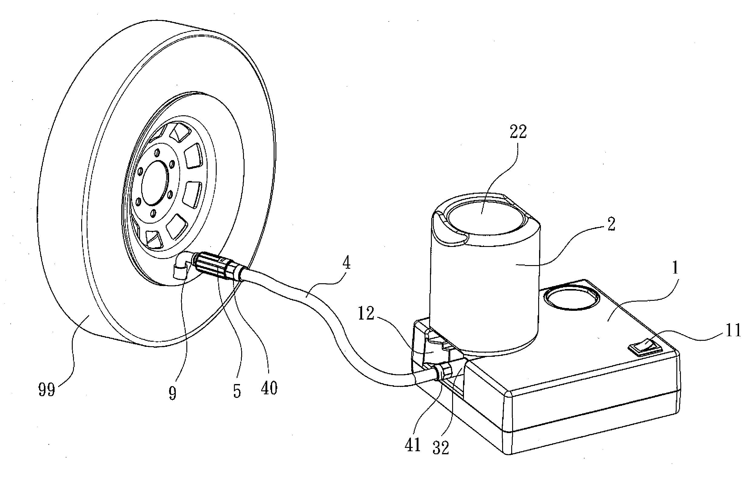 Vehicle-carried Air Compression Device