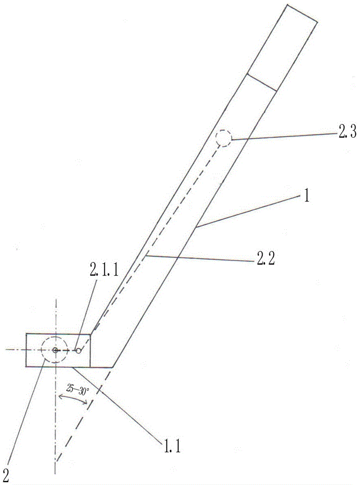 Young garlic shoot poking and breaking device