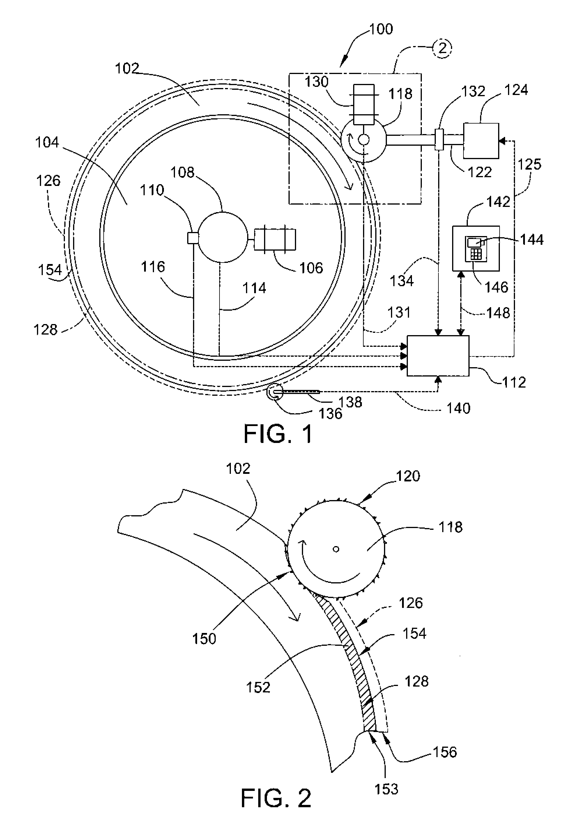 Tire tread buffing apparatus and method