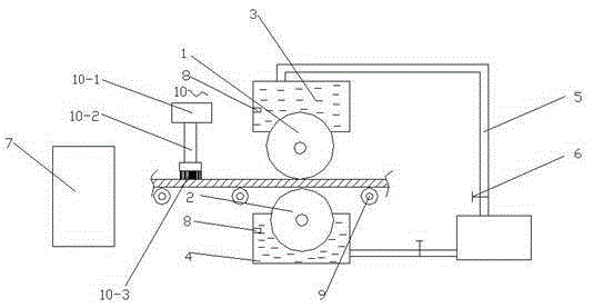 Plate oiling device
