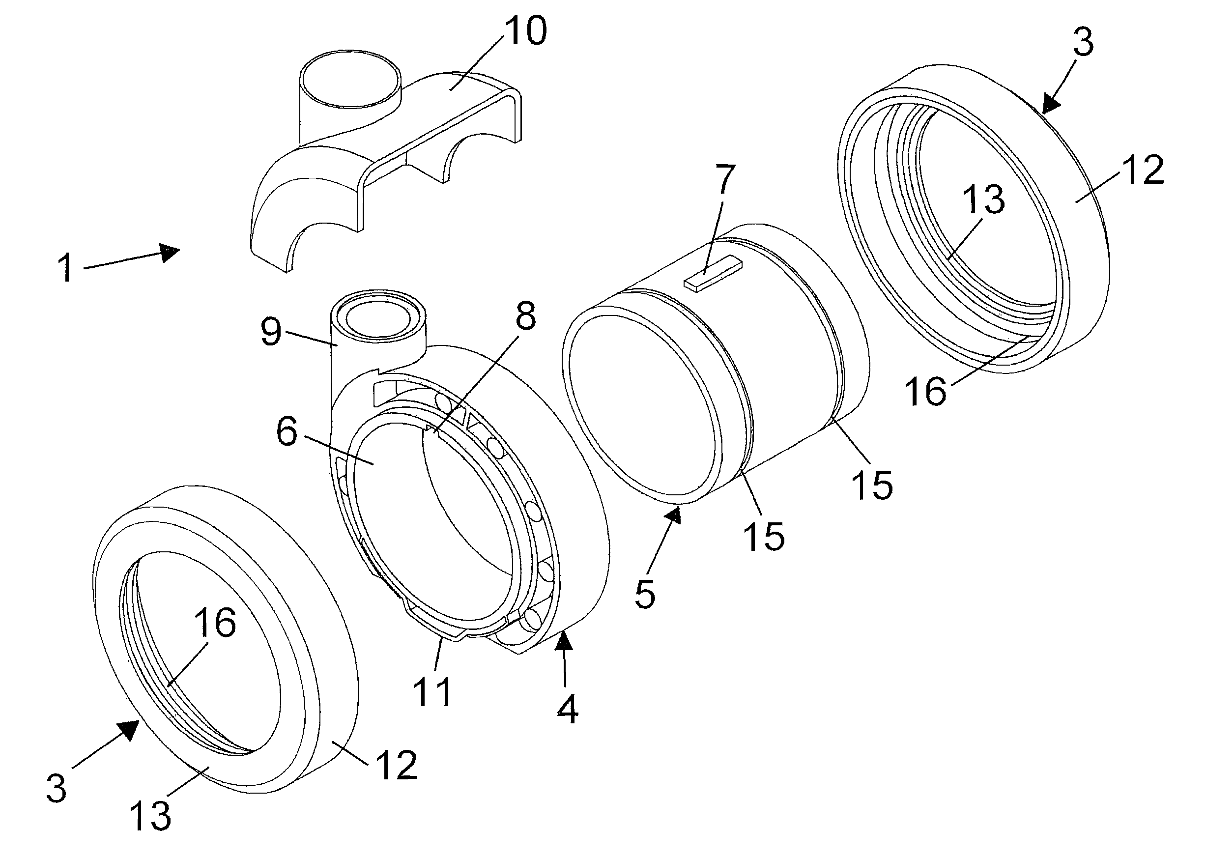 Castor wheel construction for furniture pieces and the like